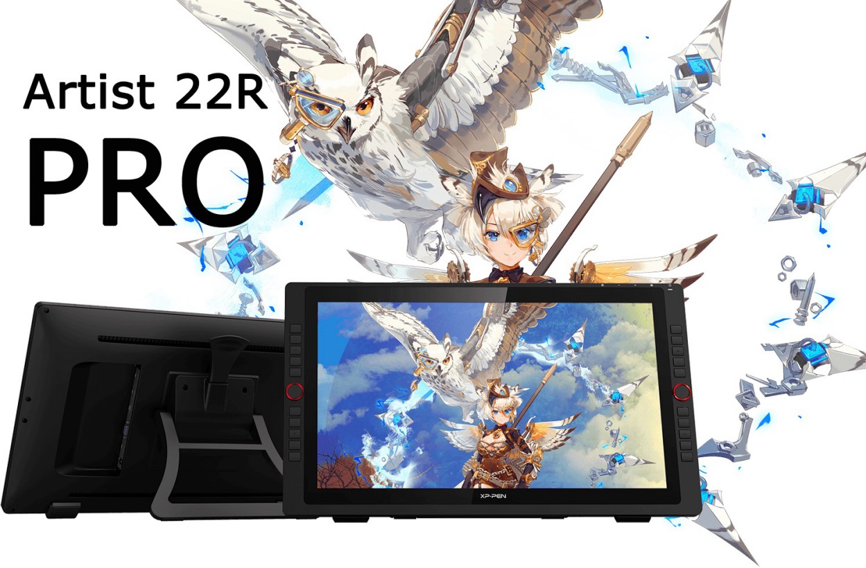 Bảng Vẽ Màn Hình XPPen Artist 22R Pro fullHD 90 AdobeRGB, 2 Dial, 20